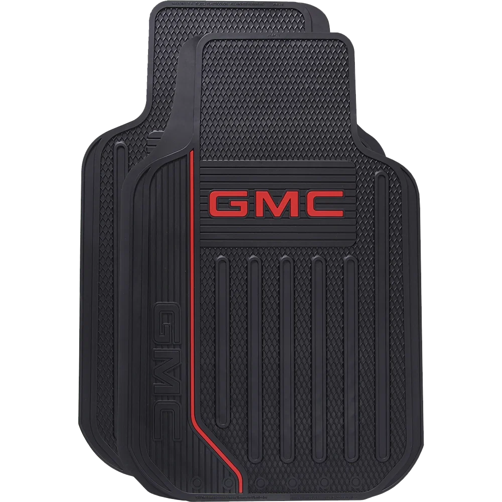 001744R01 – PLASTICOLOR Floor Mat, Black GMC Logo Rubber